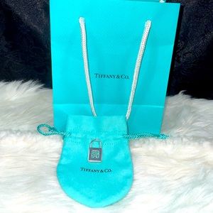 Authentic Retired T&CO Enamel Star Lock Charm